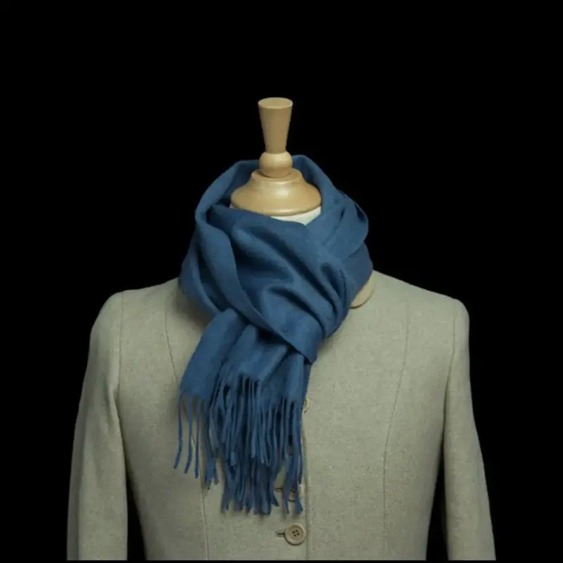 100% Cashmere Sjaal – Violetblauw | Luxe Dames Sjaal voor Winter & Herfst | Superzacht & Lichtgewicht Kasjmier