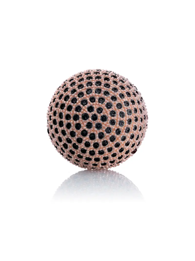 14 mm Rose Gold - Micro Pavé set - Black CZ
