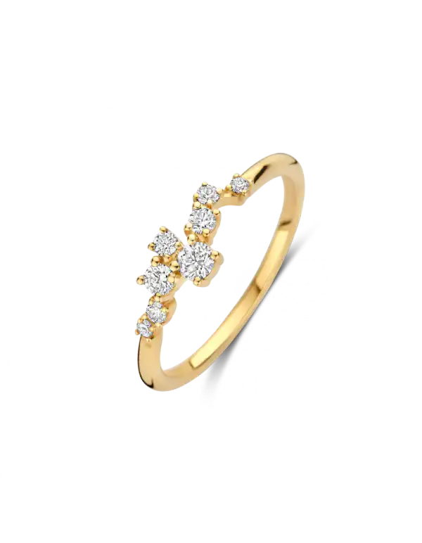 14K Bicolor Goud DUBAI Ring 1 x 0.28 ct