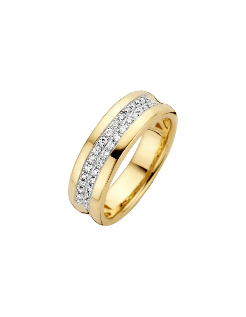 14K Bicolor Goud Liri Diamant Ring 0.20 ct