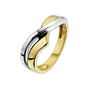 14K Bicolor Gouden Ring 7,5 mm – 4205506