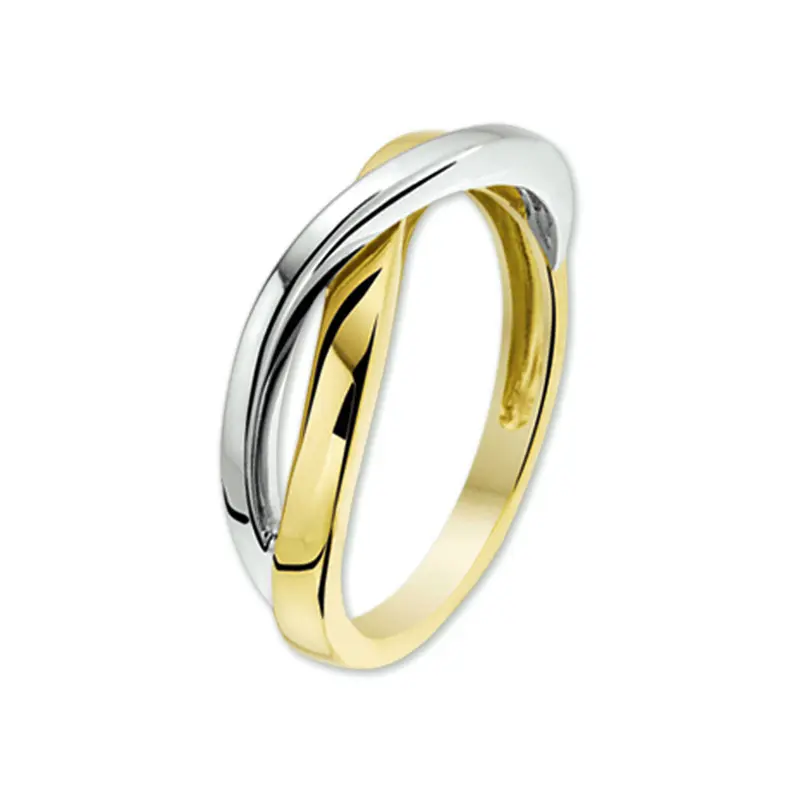 14K Bicolor Gouden Ring 7,5 mm – 4205517