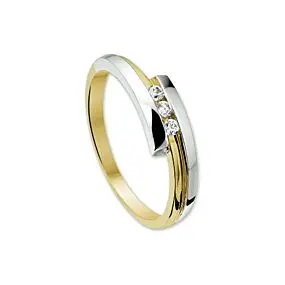 14K Bicolor Gouden Ring met Zirkonia – 4205774