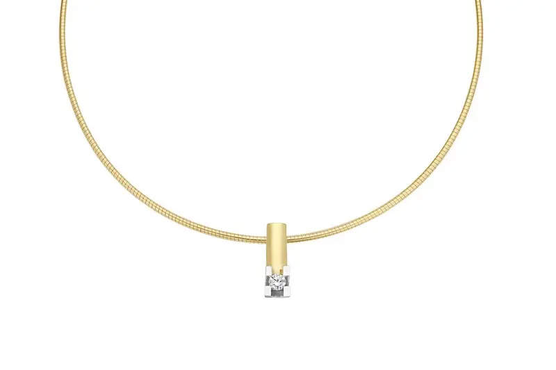 14K Geelgoud VOLONTA Hanger 1 x 0.10 ct 703221010