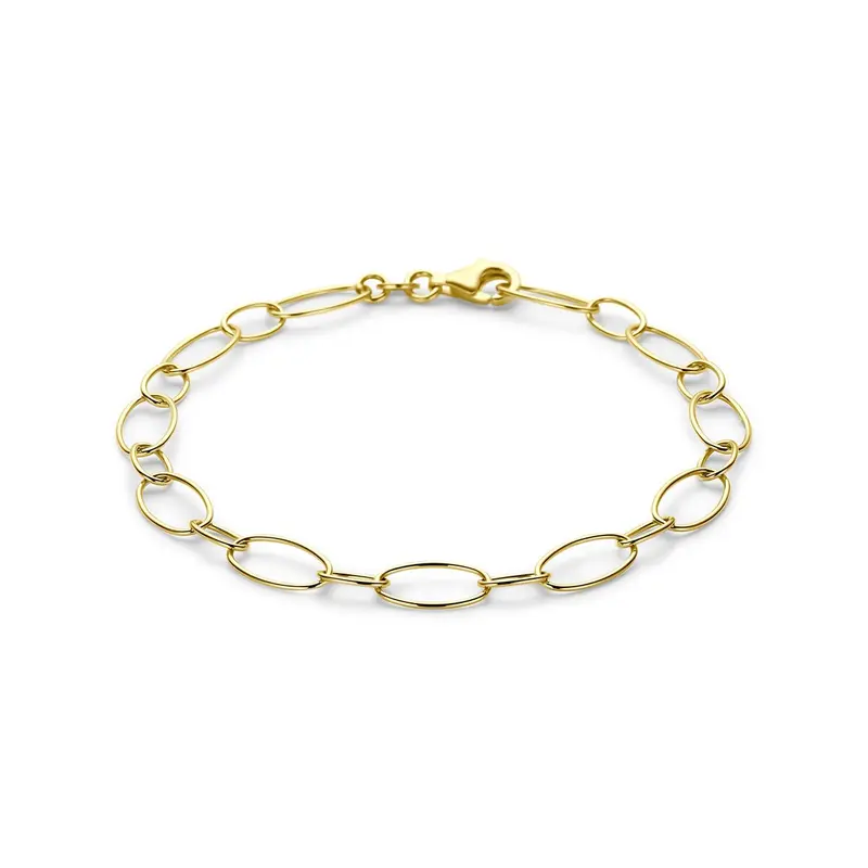 14k Geelgouden anker armband