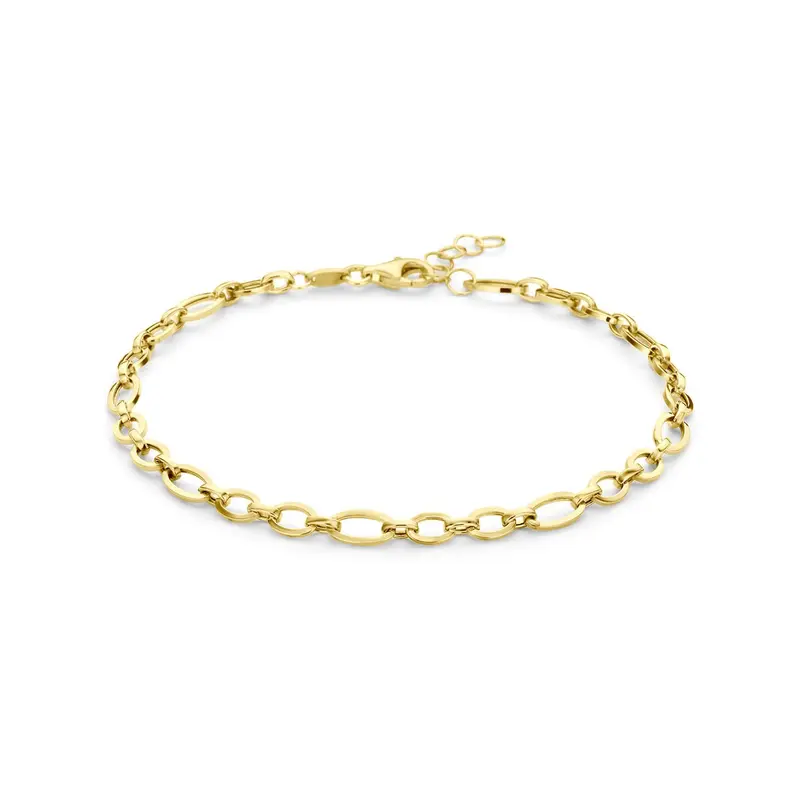 14k Geelgouden anker armband