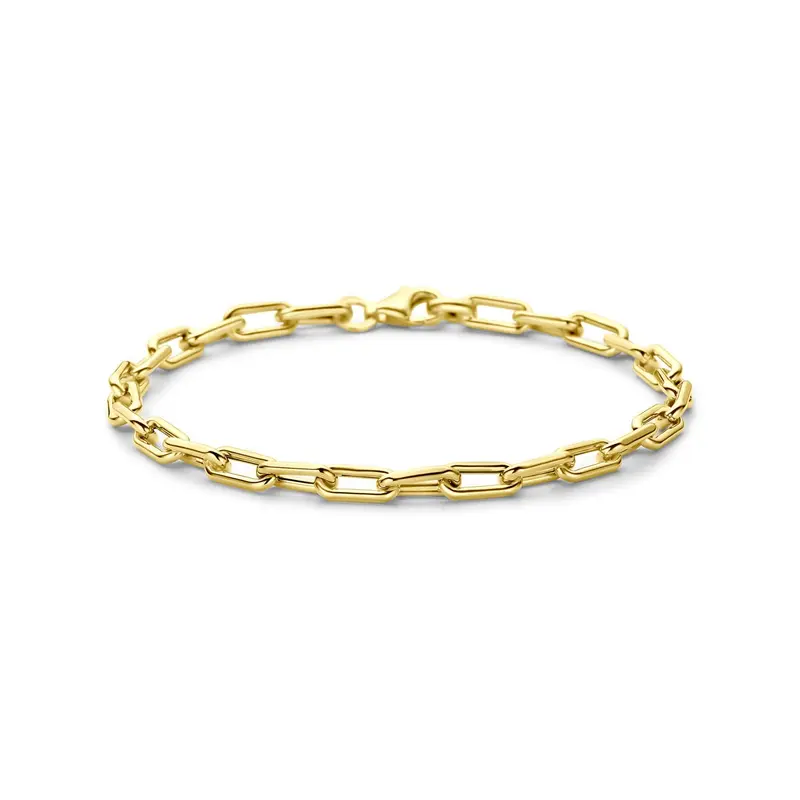 14k Geelgouden anker armband
