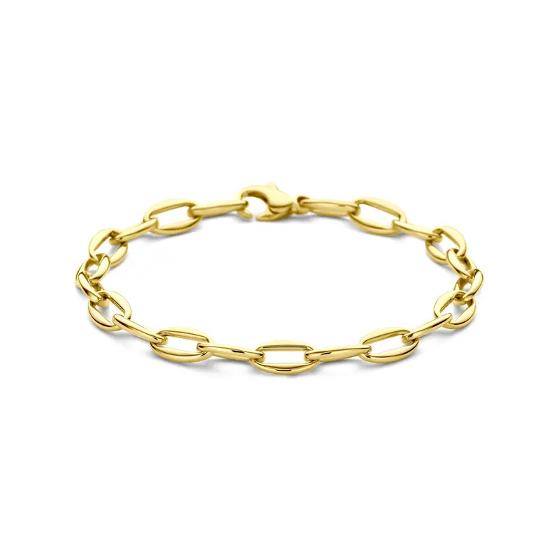 14k Geelgouden anker schakel armband dames
