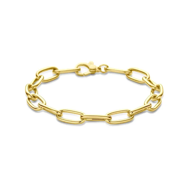 14k Geelgouden armband met draadschakels – 7 mm