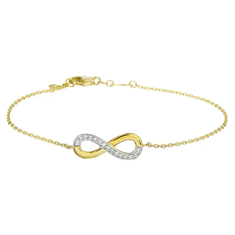 14K Geelgouden Armband met Zirkonia
