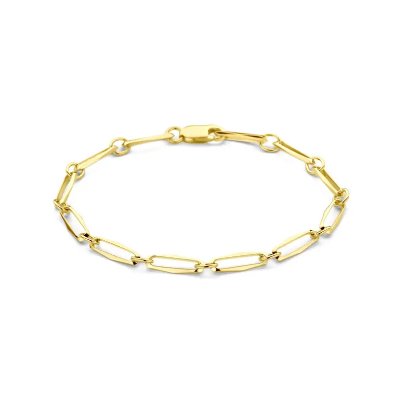 14k Geelgouden Closed Forever armband 4.5mm
