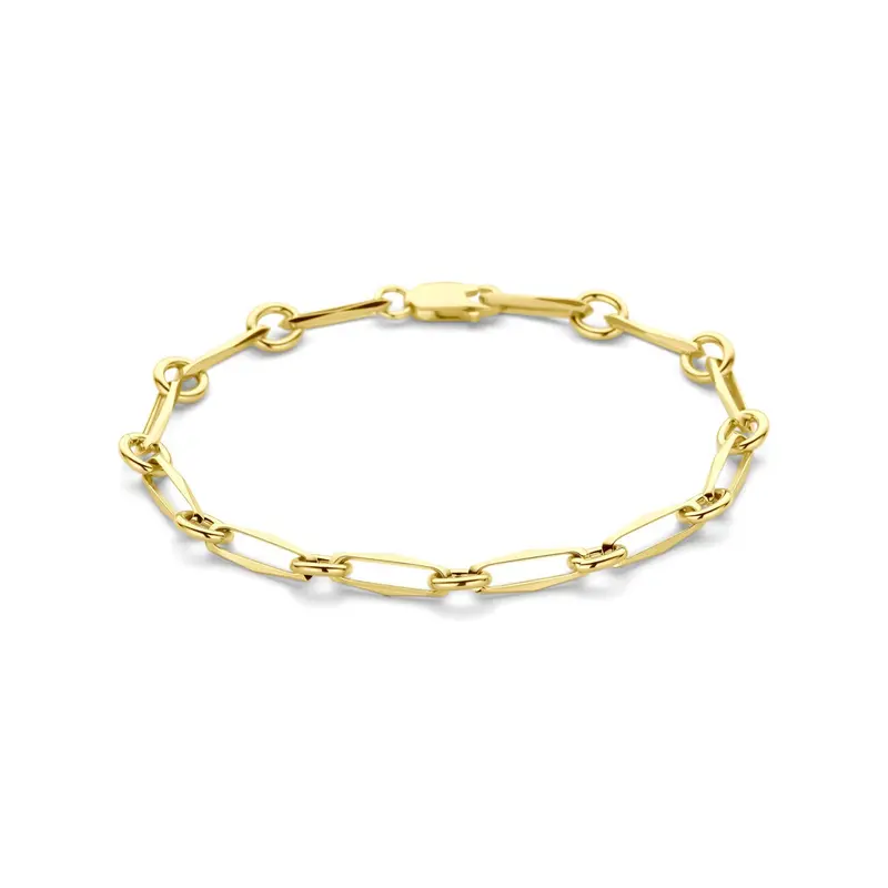 14k Geelgouden Closed Forever armband 5.0mm