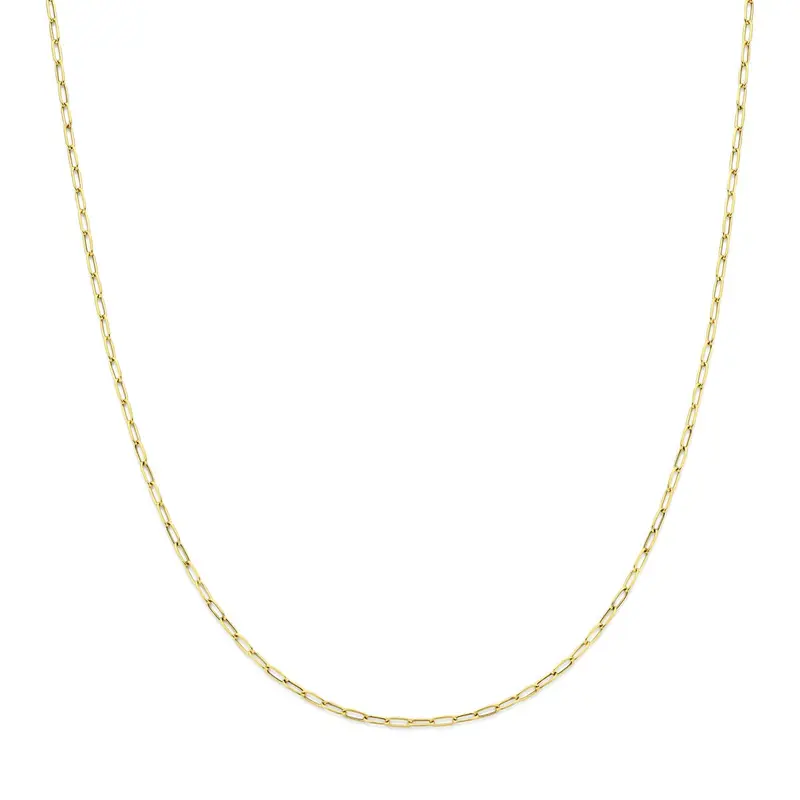 14k geelgouden collier met ankerschakel