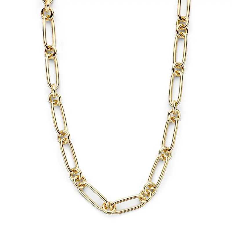 14K Geelgouden Collier met Grove Schakels – Luxe Sieraad voor Dames