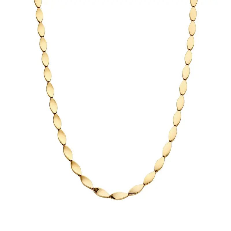 14K Geelgouden Collier met Speelse Elementen – Luxe Sieraad voor Dames