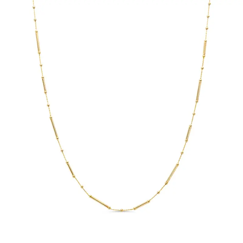 14K Geelgouden Collier – Subtiel en Elegant Sieraad voor Dames