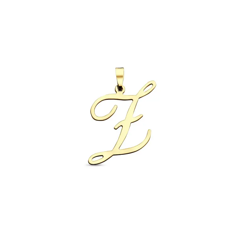 14k Geelgouden dames hanger in lettervorm