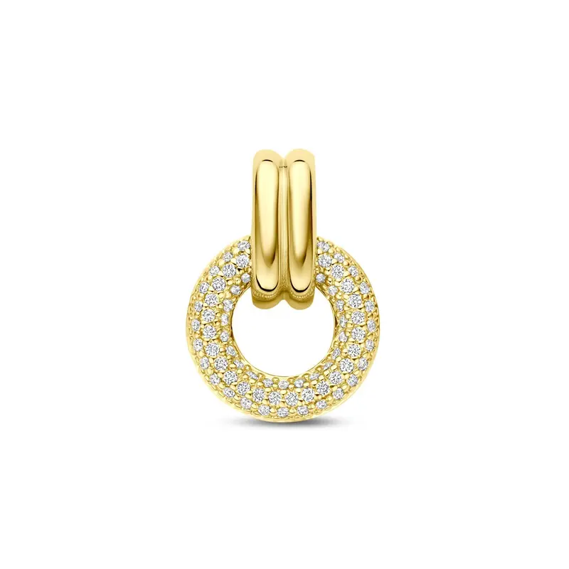 14k Geelgouden dames hanger met diamant – 0.19ct