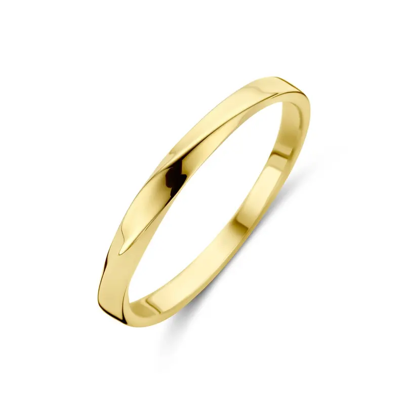 14k Geelgouden Damesring – 2.5mm Breed