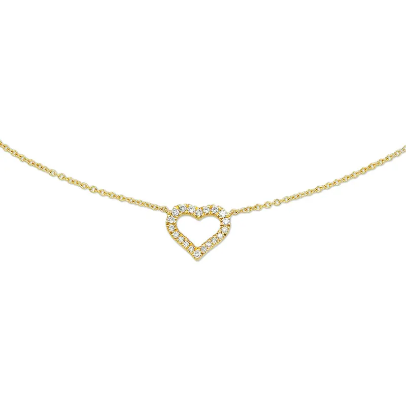 14K Geelgouden Diamanten Ketting – 4015983
