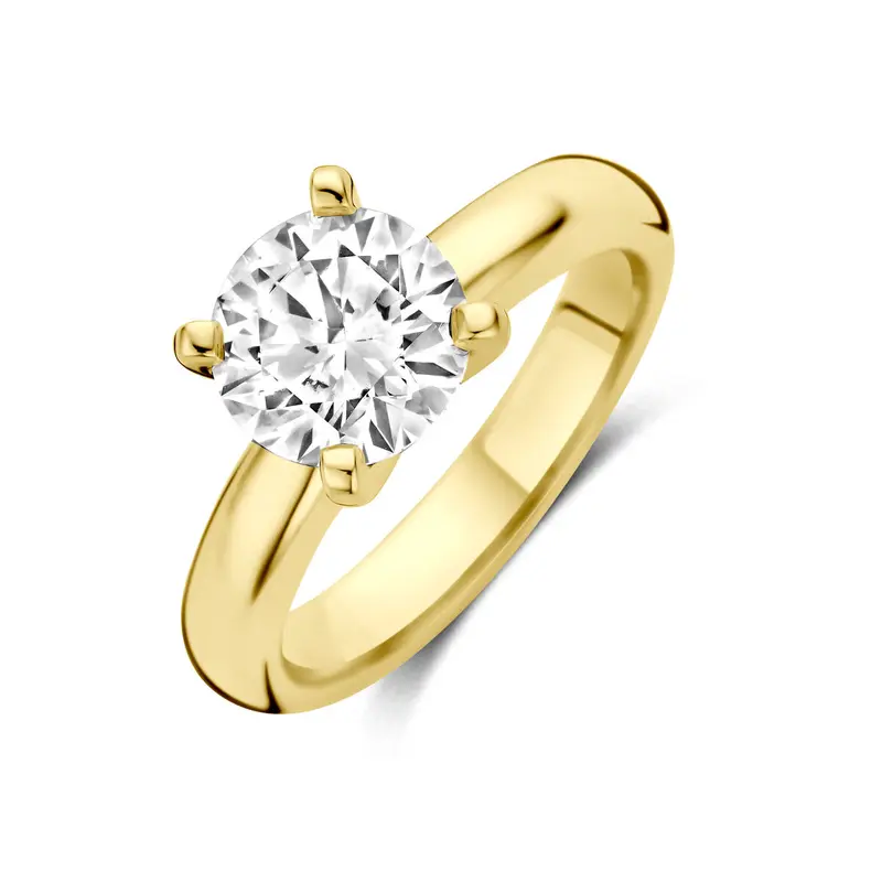 14K Geelgouden Diamanten Ring – 4035967