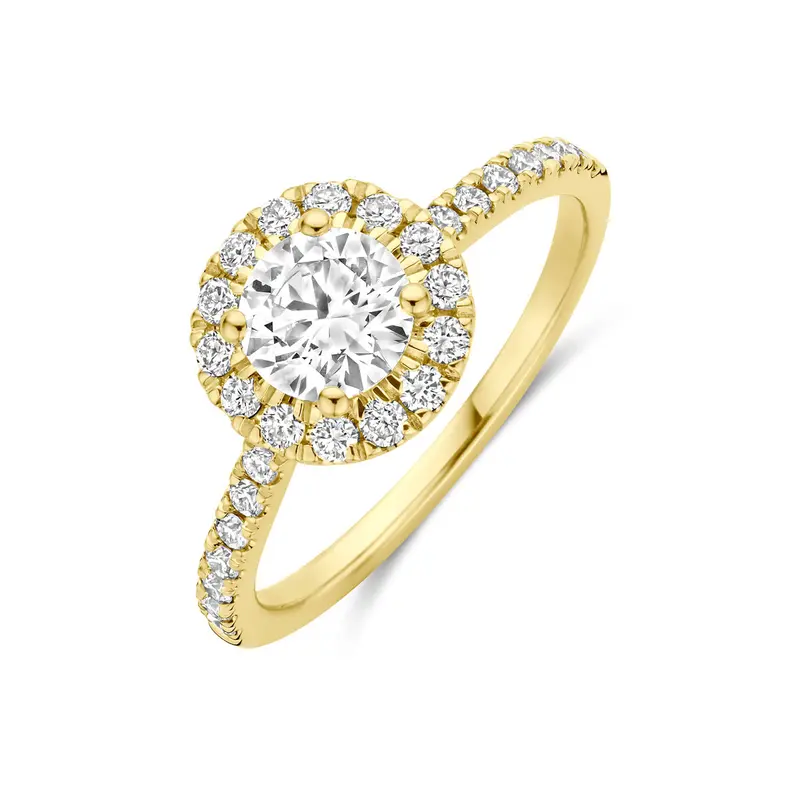 14K Geelgouden Diamanten Ring 9,5 mm – 4035885