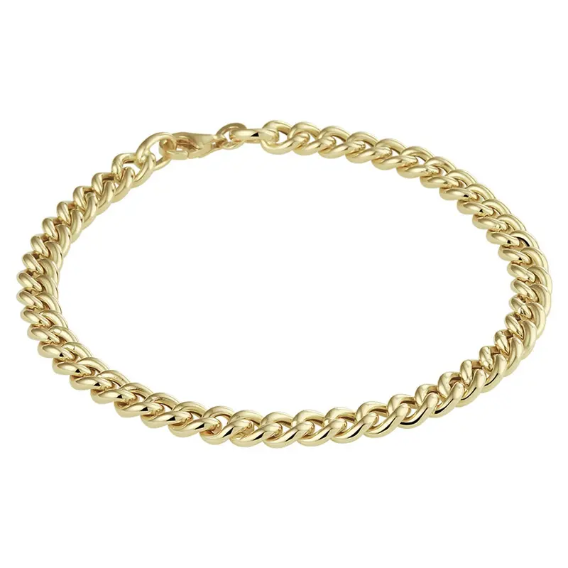 14k geelgouden gourmet armband – dames 5,2 mm 19 cm