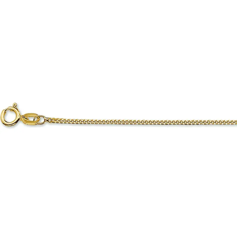 14k Geelgouden gourmette armband 1.2mm – Unisex