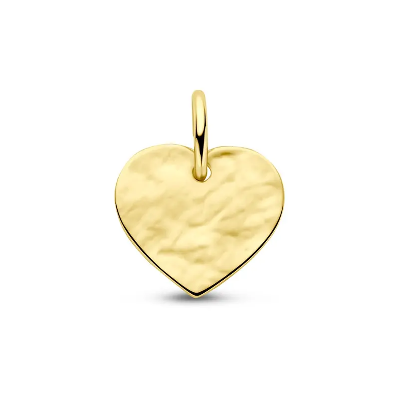 14k geelgouden graveerhanger hart – symbool van liefde