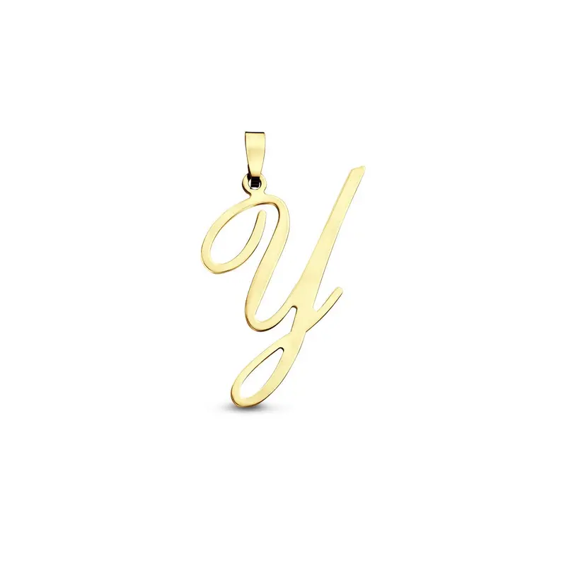 14k Geelgouden hanger lettervorm