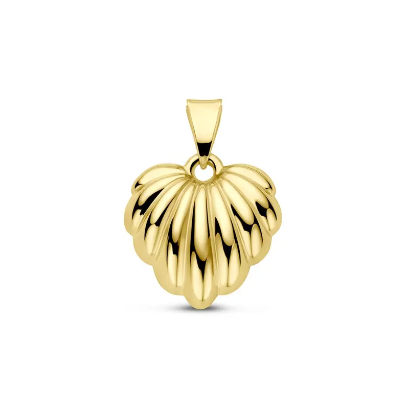 14k Geelgouden hart hanger dames