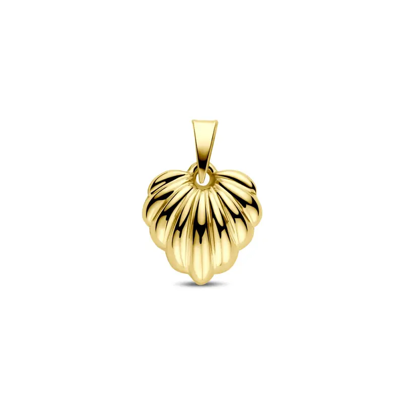 14k Geelgouden hartjes hanger 18 mm