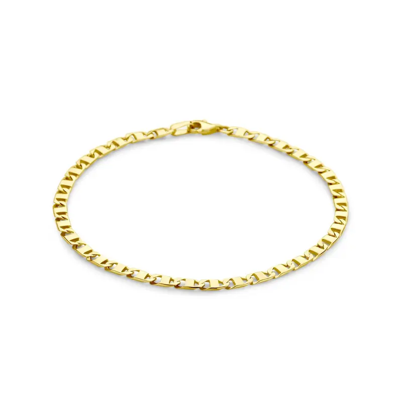 14k Geelgouden Heren Armband – Anker Schakel 3.5mm