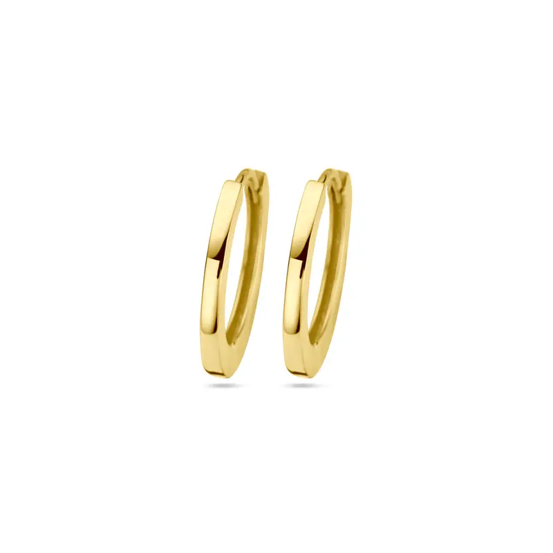 14k Geelgouden klapoorringen – 17 mm