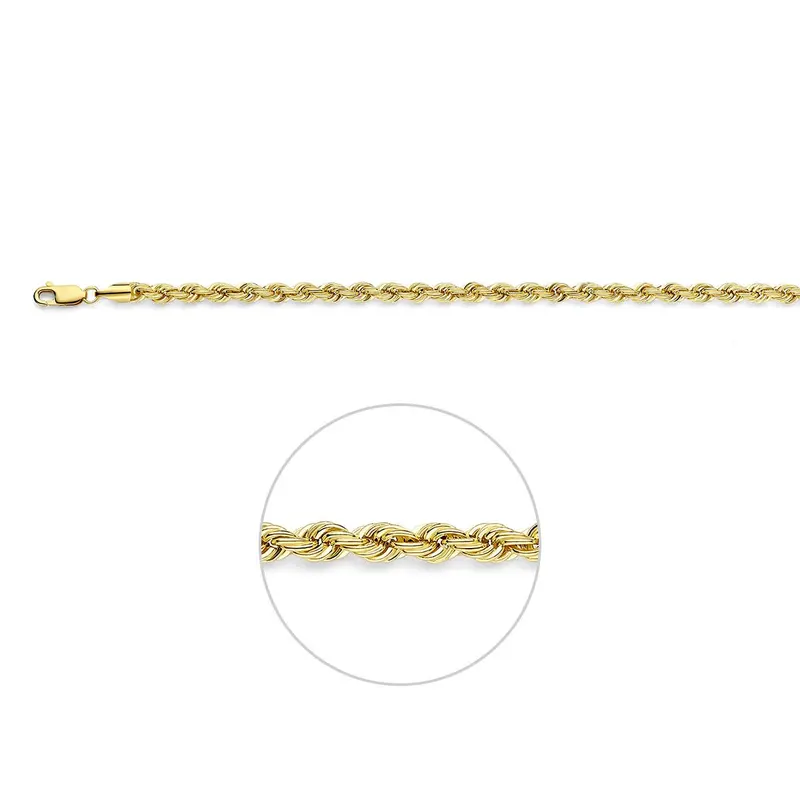 14k Geelgouden koordketting