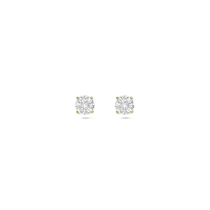 14k geelgouden oorknoppen met 0.50ct lab grown diamant