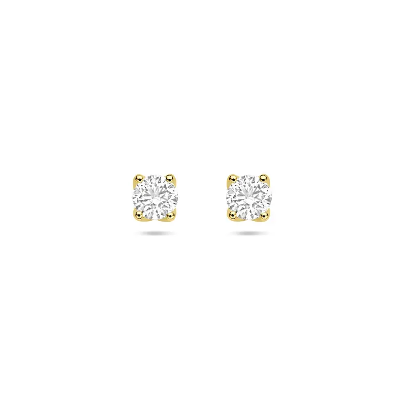 14k geelgouden oorknoppen met lab grown diamant – 1.0 ct