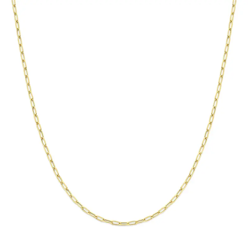 14k Geelgouden Schakel Ketting Anker