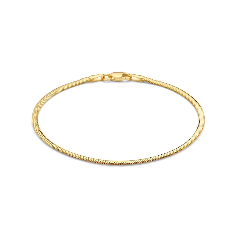 14k geelgouden slangenarmband