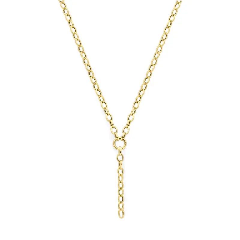 14k geelgouden Y-collier
