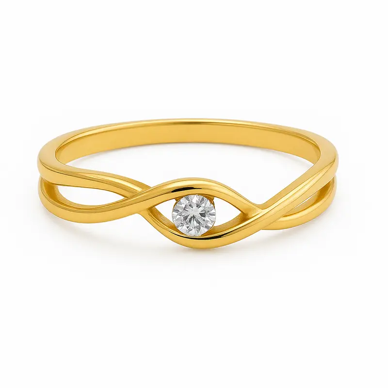 14K Goud Diamant Mera Ring