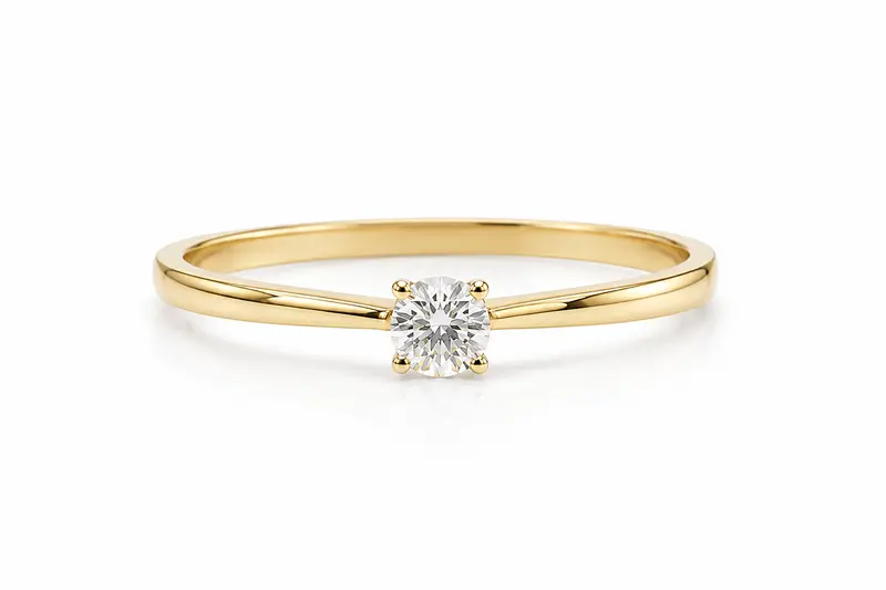 14K Goud Diamant Nima Ring