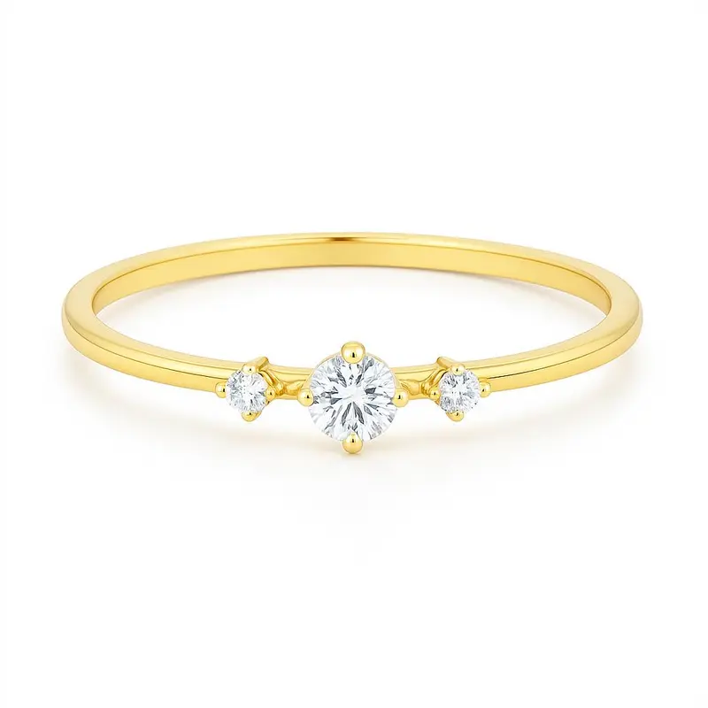 14K Goud Diamant Vanessa Ring