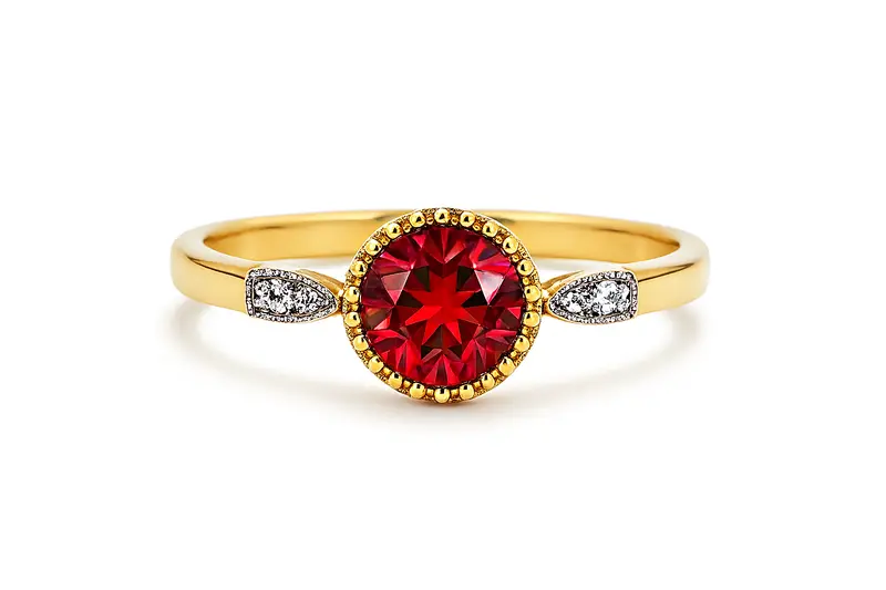 14K Goud June Diamant Ring
