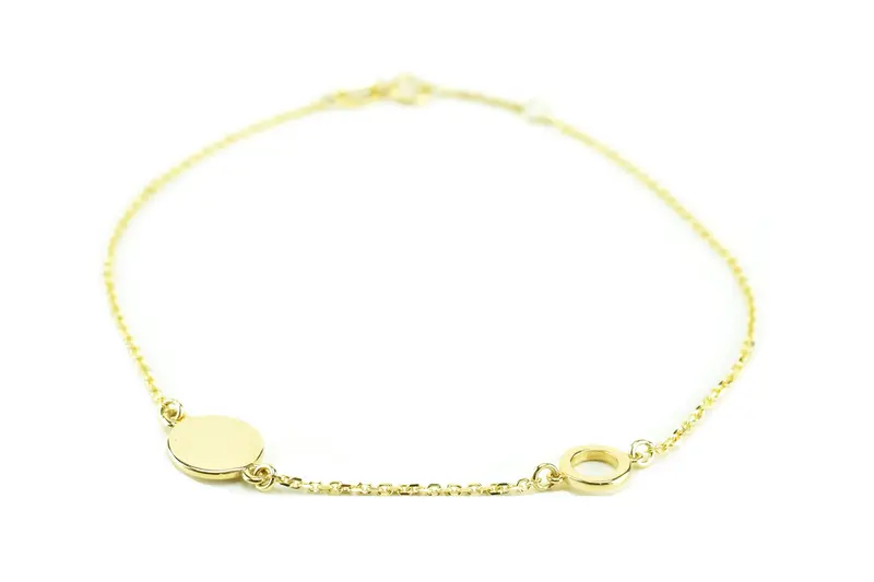 14k Goud Rondjes Armband BeMy