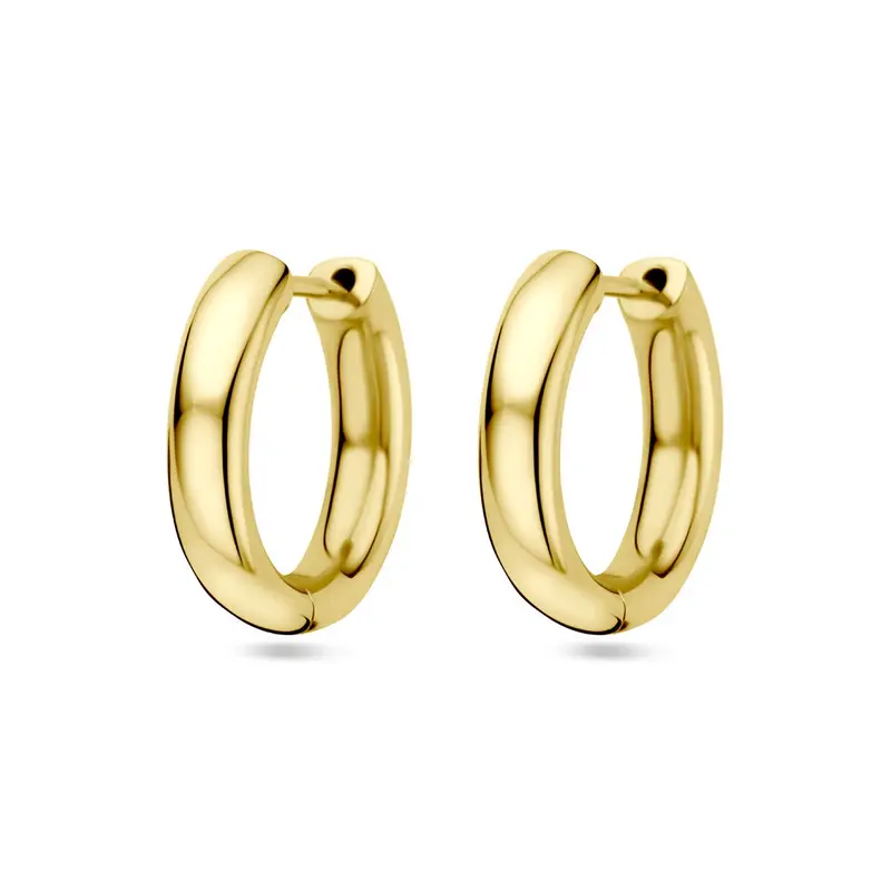 14k gouden dames klapoorringen – 19 mm