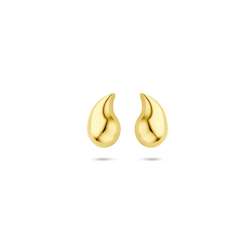 14k gouden oorknoppen in druppelvorm – 8,5 mm