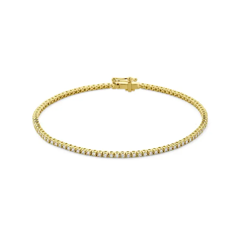 14k Gouden tennis armband met lab grown diamant