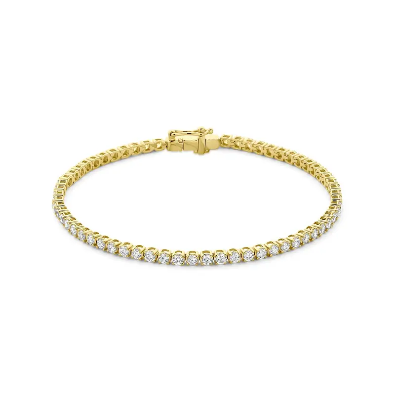 14k Gouden tennis armband met lab grown diamant