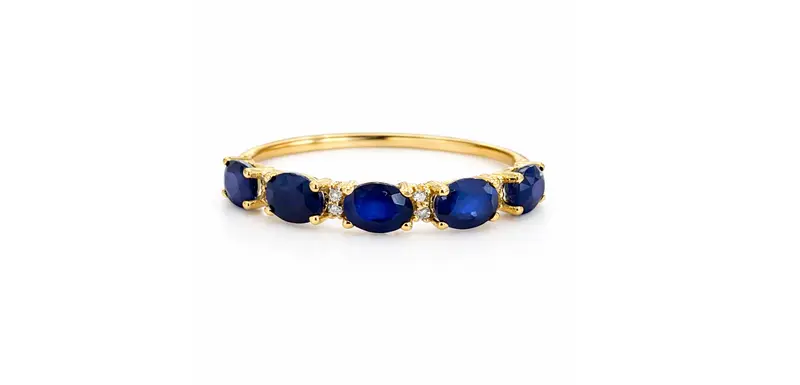 14K Saffier Clara Ring